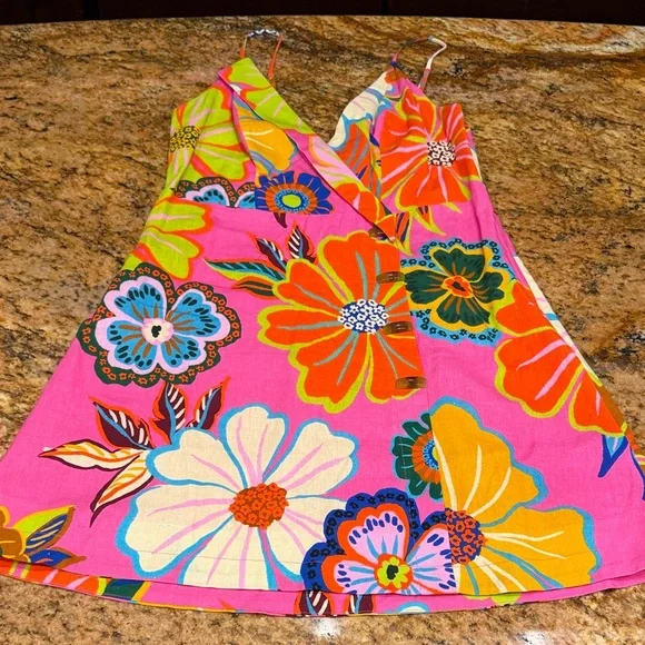 Floral Pink Mini Dress - Picture 4 of 8